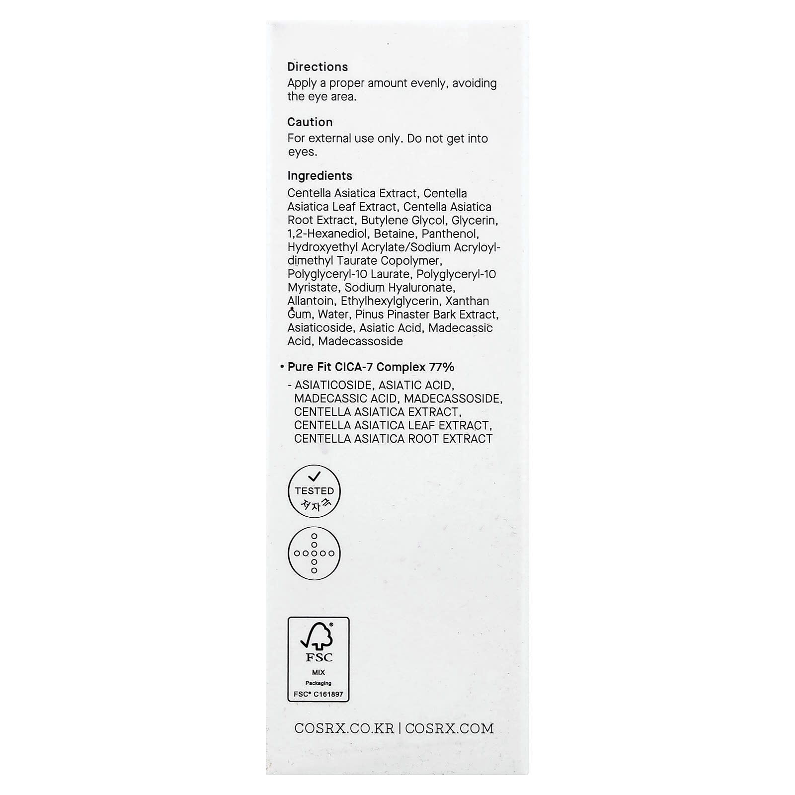 CosRx Pure Fit Cica Serum, 30 ml (1.01 fl oz) - view 3